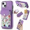 Para Apple 16 funda para teléfono móvil electrochapada magnética Magsafe tarjetero anillo para tarjetas iPhone15 pintura
