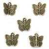 Acessórios de joias de liga DIY Pingente de borboleta Pulseira Chaveiro Suporte de decoração D2134