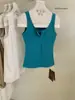 WGWE9999 Guangzhou Trece Líneas Ropa para Mujer Verano 2026 Nuevo Camisola de Cuello Semiabierto Ajustado Top Delgado