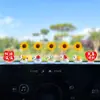 Decoración de Coche para el Año Nuevo del Caballo 2026: Caballito que Atrae Riqueza Giratorio Girasol Adorno para Tablero de Coche