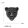 Moda Retro Europea y Americana Broche de Tigre Año Zodiacal del Tigre Pin Conmemorativo de Aleación de Diamante Unisex Corsage Decorativo