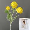 Flor de Loto Peonía Qianzi Rocío Simulado de una Sola Cabeza Modelo de Hogar Habitación Decoración de Hotel Accesorios para Fotografía de Bodas Flores Artificiales