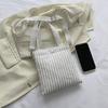 Bolsa Tote Casual Estilo Coreano Mini Ombro Transversal Bolsa Pequena Bolsa Balde Nova Veludo Cotelê 2025 Primavera Bolsa de Mão