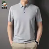 Verão 2023 novo estilo coreano manga curta em estoque fino casual camisa polo gola lapela cor sólida top peça única entrega