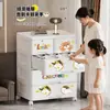 Gabinete de Almacenamiento para Estudiantes de Dibujos Animados Transfronterizo Gabinete de Almacenamiento de Plástico con Cajones para Juguetes, Documentos y Artículos Varios Caja de Almacenamiento para Ropa de Bebé