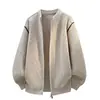 Vendedor Caliente Transfronterizo Marca de Moda Color Bloque Clásico Cuello Alto Cárdigan Tejido Hilo para Hombre Ropa de Hilo Camisa de Hilo