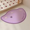 Alfombra de baño de color dopamina de secado rápido absorbente para el piso baño alfombra de puerta de baño decoración de casa de alquiler alfombra antideslizante