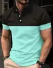 2026 Comercio Exterior Transfronterizo Impresión Digital 3D Serie de Patrones Simples de Moda Camisa Polo de Verano para Hombre