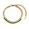 Estilo Ins de Moda Europeo y Americano Nicho Colorido Acero Inoxidable Chapado en Oro de 18K Pulsera Personalizada de Cuentas de Fruta para Mujeres