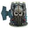 Caneca de Caveira de Guerreiro Viking Caneca Retrô Viking Xícara de Café Revestimento de Aço Inoxidável Presente para Homens Copo de Água