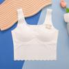 Ultra-fino Ice Silk casual corte longo meninas cueca sutiã respirável para estudantes do ensino fundamental e médio colete de desenvolvimento de meninas