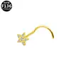 Gabe Joyería para Piercings de Aleación de Titanio G23 Transfronteriza Europea y Americana Tendencia de Moda Stud para Nariz de Cinco Estrellas en Forma de S para Uso Transfronterizo de Comercio Exterior