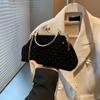 Bolsa de estilo ocidental Bolsa feminina Niche Trendy Simple Shell Bag 2024 Outono Nova Moda Casual Ombro Crossbody Bolsa