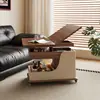 Mesa Lateral de Gabinete para Sofá de Sala de Estar en Casa, Carrito Móvil Plegable de Altura Ajustable, Mesa de Café para Balcón de Apartamento Pequeño, Modelo Nuevo 2026