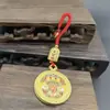 Nueva Marea Nacional Pequeños Regalos Llavero Exquisito Estilo Antiguo Calabaza Segura Colgante para Llavero de Coche Unisex Fortuna y Prosperidad
