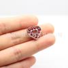 10mm Único Colorido Diamante Liga Estrela de Cinco Pontas Borboleta Coração Jóias DIY Pulseira Chaveiro Celular Cadeia Acessórios