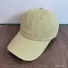 Gorra de Béisbol Bordada Estilo Coreano de Algodón Lavado, Sombrero Unisex de Copa Suave con Protección Solar, Moderno y Versátil