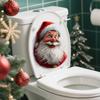 D12038 Divertido Estilo Navideño Pegatina de Papá Noel para Inodoro Autoadhesiva Decoración Creativa para Baño Pegatina