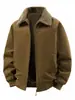 Chaqueta de Invierno Amazon 3D Transfronteriza para Hombre de Algodón con Forro Polar, Engrosada, Moderna, Tendencia, Chaqueta de Invierno Reversible 2026