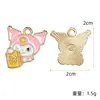 Colgantes de esmalte de la linda serie Sanrio oso de dibujos animados, My Melody, perro Pacha accesorio DIY colgantes pequeños