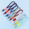 Cordón para teléfono móvil de 6 mm Llavero Macaron personalizado Cordón para teléfono móvil Llavero para llave de coche Cuerda para llave tejida a mano