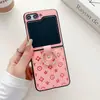 Lujo Ligero y Atractivo, Adecuado para Funda de Teléfono Móvil Samsung Zflip6, Antideslizante, Negocio de Moda Flip3, Nuevo Estilo de Flor Pequeña Popular