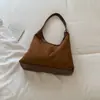Bolso de mano de ante para mujer transfronterizo, bolso de hombro vintage al por mayor, bolso de mano versátil de gran capacidad para el día a día