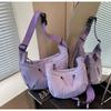 Bolsa Pequena de Nylon Leve e Versátil para Mulheres 2025 Nova Bolsa Transversal Casual Bolsa de Ombro Super Popular Bolsa Dumpling