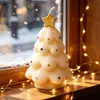 Vela Aromática de Natal Atmosfera de Inverno Decoração de Interior Enfeite Vela para Árvore de Natal Presente Atacado