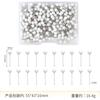 3/4/5/6mm cor redonda cabeça posicionamento agulha misturado design de roupas patchwork pino fixo feltro placa imprensa prego