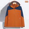 Chaqueta para exteriores personalizada chaqueta de ropa de trabajo tres en uno desmontable con forro polar cálida impermeable ropa de montañismo logo estampado