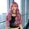 Peluca AliExpress cabello largo rizado femenino cos animación flequillo al aire peluca Lolita fibra química tocado una generación de cabello