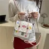 Bolsas Casuais para Mulheres, Estilo College de Nicho, Bolsas de Mão Simples para o Dia a Dia, Mochilas Versáteis e Modernas, Bolsas Quadradas Pequenas Multifuncionais