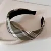 Diadema Fresca y Colorida Estilo Coreano con Patrón de Diamantes para Niñas, Rejuvenecedora, Corona Alta, Banda Ancha, Versátil para Salir, Diadema Pasador