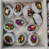Bola de diamante incrustada con cuentas de cristal de pedrería, cuentas con agujero, cuentas espaciadoras, hechas a mano, material para colgante de pulsera de mano, accesorios de joyería DIY al por mayor