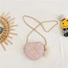 Bolso pequeño para niños, estilo coreano, mini bolso de mensajero con diseño de amor, bolso de hombro con cadena estilo Chanel, accesorios para niñas, bolso pequeño