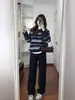 Cárdigan de Punto Grueso 100% Lana Retro Otoño/Invierno Nuevo para Mujer, Holgado, Cuello Redondo, Manga Larga, Suéter de Cachemir, Moderno