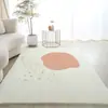 Série de Tapetes Estilo Abstrato Geométrico, Imitação de Caxemira, Capachos Macios e Confortáveis, Tapetes Decorativos Bonitos e Versáteis para a Sala de Estar