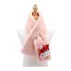 Bufanda de felpa para niños invierno imitación piel de conejo gruesa cálida linda caricatura niños y niñas fabricantes de bufandas para niños en stock