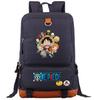 Mochila escolar de gran capacidad con estampado de Luffy de One Piece para estudiantes jóvenes, mochila de viaje para hombres y mujeres