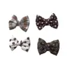 Corbata marrón puntos de ola cuadros florales pequeños accesorios de traje corbata de lazo accesorios DIY funda de teléfono móvil equipaje zapatos y calcetines ropa