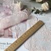 Encaje de borde ancho de 12 cm, bricolaje, lazo grande, material de seda blanca de leche, accesorios para el cabello hechos a mano, bordado de malla