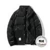 Enbu Inverno Novo Casaco de Penas Masculino Moda Acolchoado Quente Juventude Casual Gola Alta Marca Tendência Roupa Exterior Jaqueta Puffer