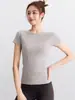 Roupas Finas de Yoga para Verão Corrida Escalada Respirável Top de Treino Emagrecedor Sport Fitness Manga Curta Secagem Rápida Top Feminino