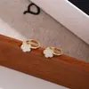Aretes de Flor de Esmalte Frescos y Coloridos Estilo Coreano, Pinzas para Orejas Dulces con Diseño Creativo Macarrón
