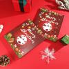 Pulsera y Pendientes de Navidad Rojos con Cuentas Transfronterizos Calendario de Cuenta Regresiva Caja Sorpresa Pulsera DIY Regalo de Año Nuevo