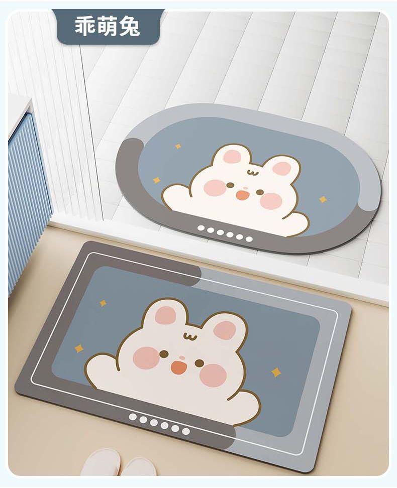 硅藻泥地垫,硅藻泥脚垫,浴室门垫,蹭脚垫