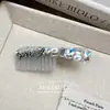 Clip de Acetato de Perlas y Pedrería de Alta Resistencia para el Cabello Peine Pasador Pinza para Flequillo Lateral Accesorio para el Cabello para Mujeres
