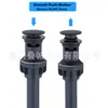 Válvula de Drenaje Redonda Negra Transfronteriza Cupc con Cesta de Presionar para Girar para Lavabo, Universal Anti-Olor y Duradera