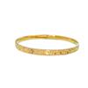 Pulsera de Cerezo Dorado con el Mismo Estilo de Gold Store para Mujer, Oro Arena, Brillante Explosivo, Anillo Liso, Pulsera Sólida